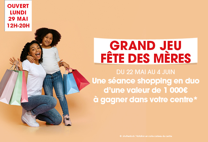 1 000€ à gagner au Grand Jeu Fête des mères !
