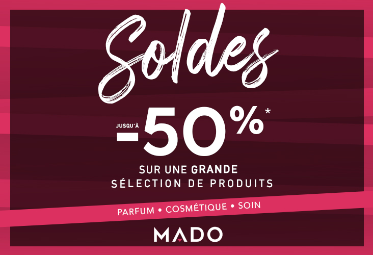 Jusqu'à -50% sur vos essentiels beauté chez MADO