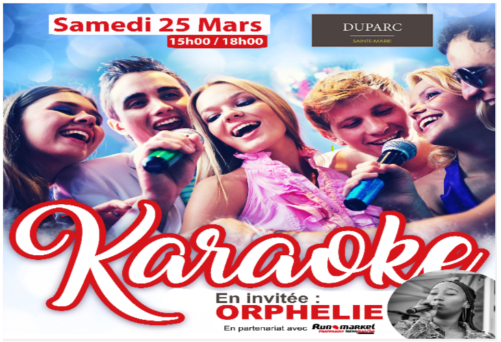 Animation karaoké à Duparc ce samedi 25 mars ! 🎤