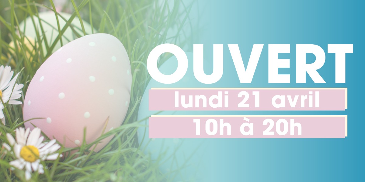 ce lundi de Pâques, nous sommes ouverts : offrez-vous une virée shopping dans votre centre commercial DUPARC !!
