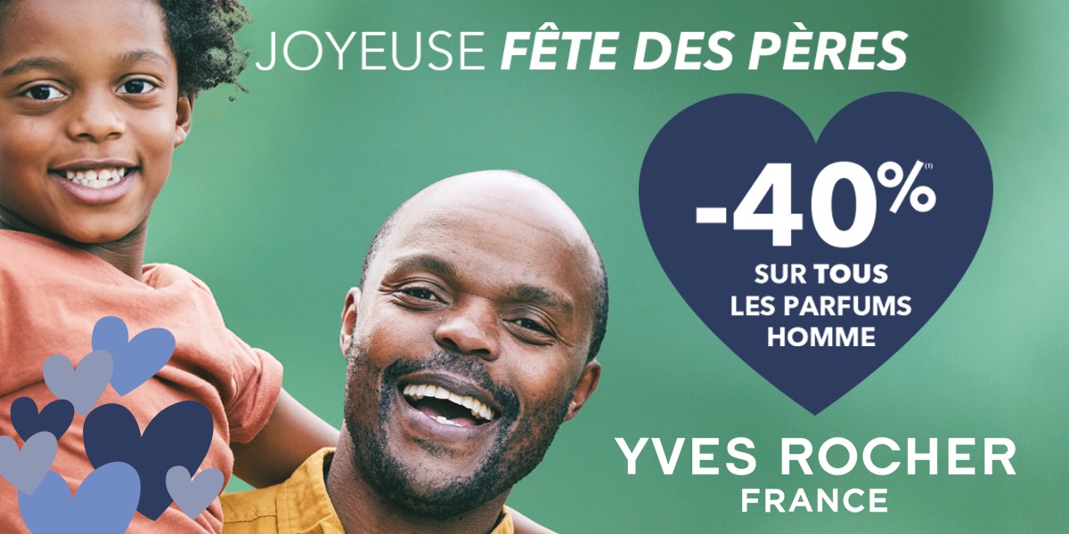 👔 FÊTE DES PÈRES -40% SUR TOUS LES PARFUMS HOMME