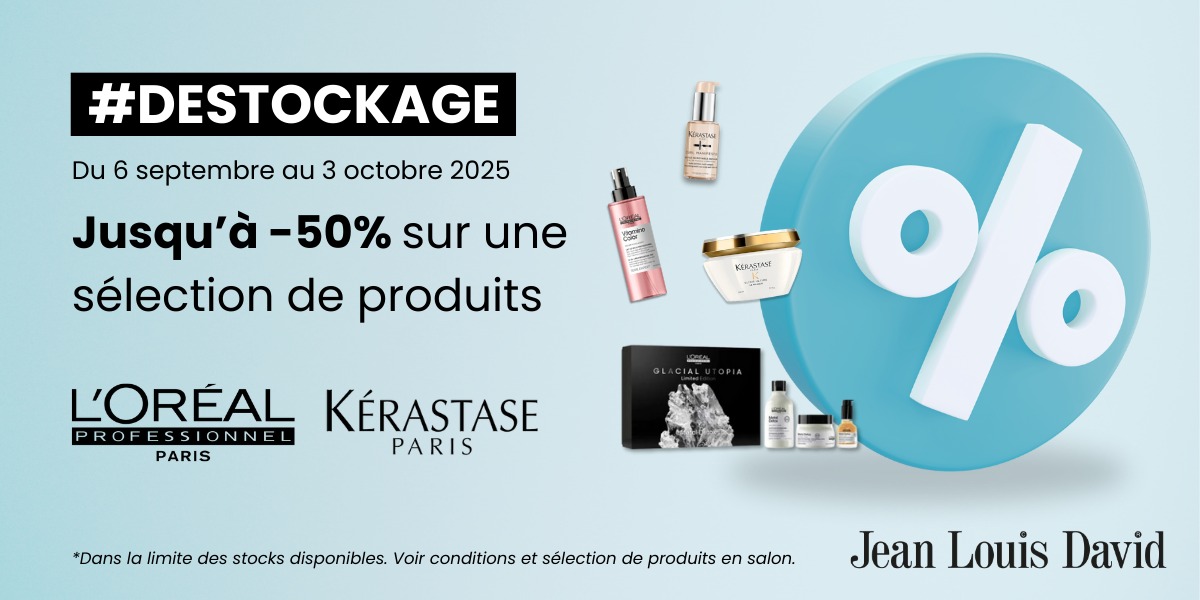 Jean Louis David : Jusqu’à -50% sur une sélection de produits