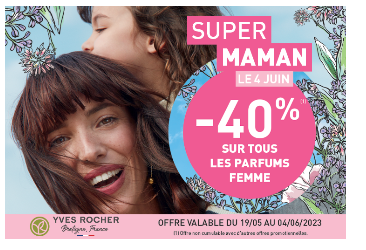 -40% sur tous les parfums FEMME chez Yves Rocher !*