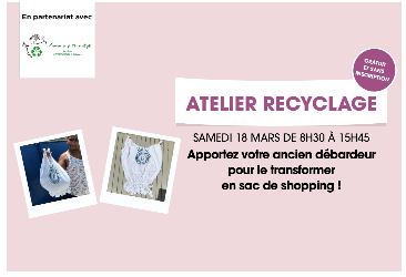 â™»ï¸� Atelier Recyclez un dÃ©bardeur en sac de shopping !