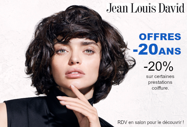 Moins de 20 ans ? Profitez de -20% sur certaines prestations coiffure !